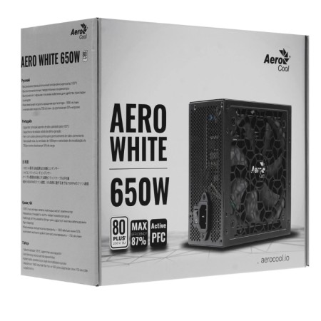Блок питания AeroCool Aero White 650 черный