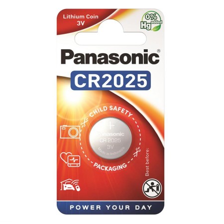Батарейка PANASONIC CR-2025/1B 1шт серый