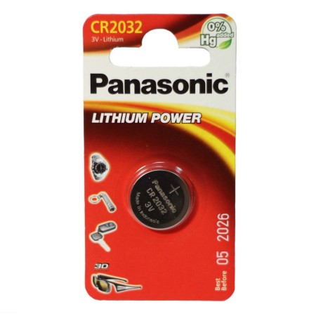 Батарейка PANASONIC CR-2032/1BP 1шт серый