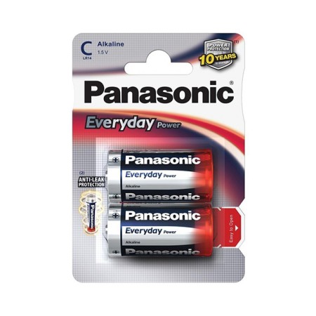 Батарейка PANASONIC Every Day Power C/2B (LR14REE/2BP/ LR14EPS/2BP) 2шт красный