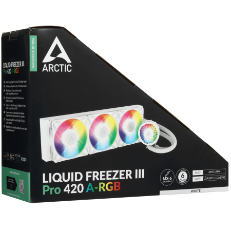 Система водяного охлаждения ARCTIC Liquid Freezer III Pro 420 ARGB (ACFRE00189A) белый