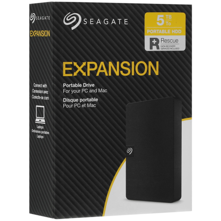 5 ТБ Внешний жесткий диск Seagate Expansion (STKM5000400) черный