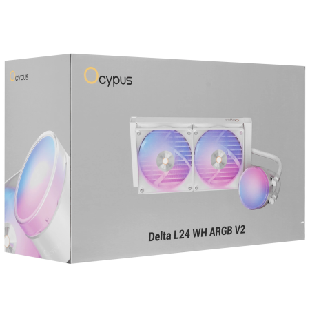 Система водяного охлаждения Ocypus Delta L24 ARGB V2 (Delta-L24-WH2AAWNN02X-GL) белый
