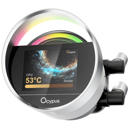 Система водяного охлаждения Ocypus Sigma L24 ARGB (Sigma-L24-WH2AAWWN00X-GL) белый