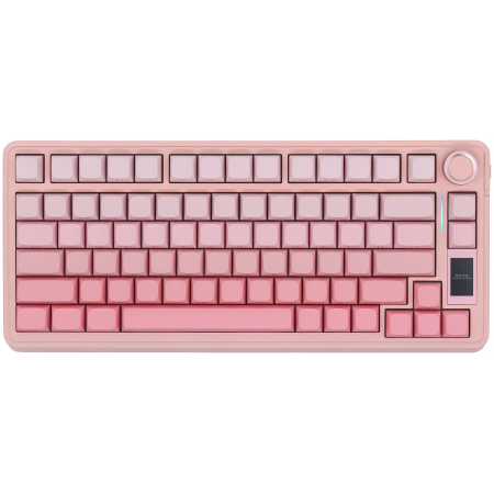 Клавиатура беспроводная + проводная AULA S75 PRO розовый