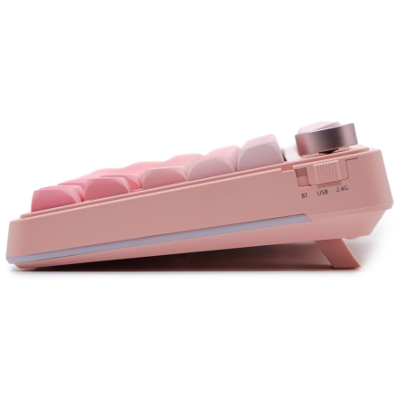 Клавиатура беспроводная + проводная AULA S75 PRO розовый