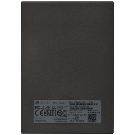 5 ТБ Внешний жесткий диск Seagate One Touch (STKZ5000400) черный