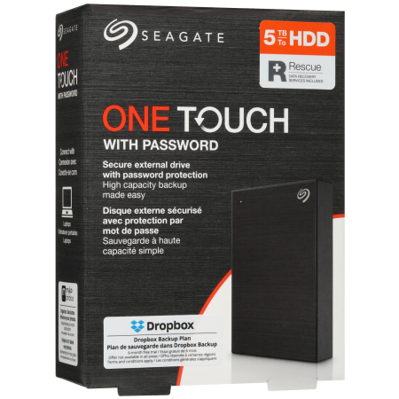 5 ТБ Внешний жесткий диск Seagate One Touch (STKZ5000400) черный
