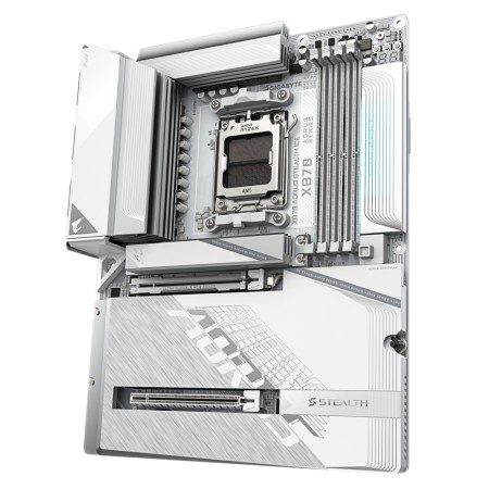 Материнская плата GIGABYTE X870 AORUS STEALTH ICE белый
