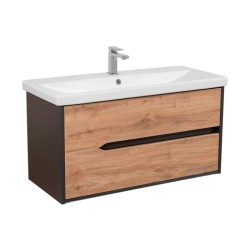 Тумба под раковину подвесная AQUARODOS Сидней (M-SYDNEY-100-KN-ANT-SEVILYA) коричневый