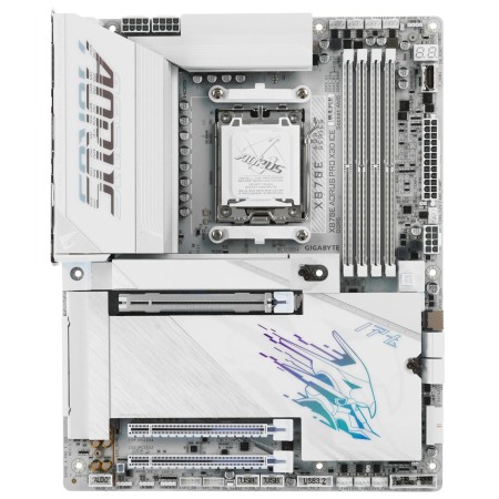 Материнская плата Gigabyte X870E Aorus Pro X3D ICE белый