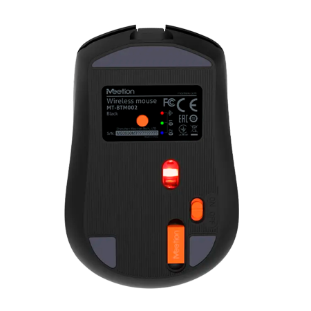 Мышь беспроводная + проводная MeeTion BTM002 черный