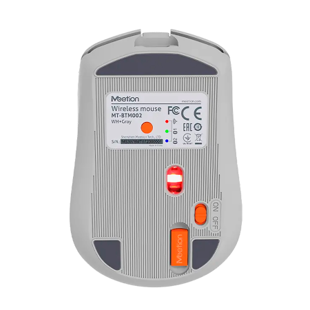 Мышь беспроводная + проводная MeeTion BTM002 белый