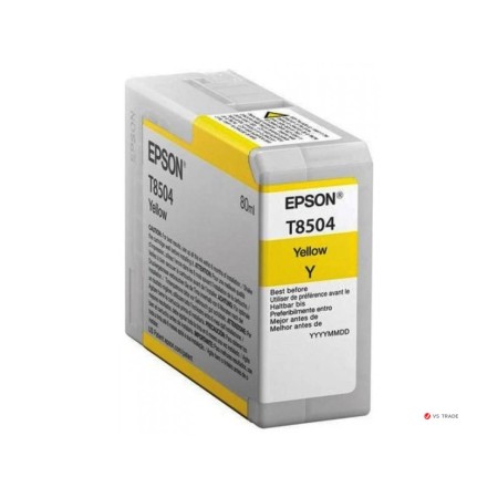 Картридж струйный Epson T8504 (C13T850400) желтый (с чипом)