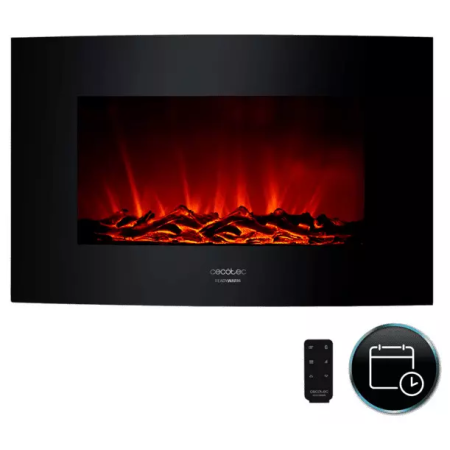 Электрокамин Cecotec ReadyWarm 3500 Curved Flames (5367) черный