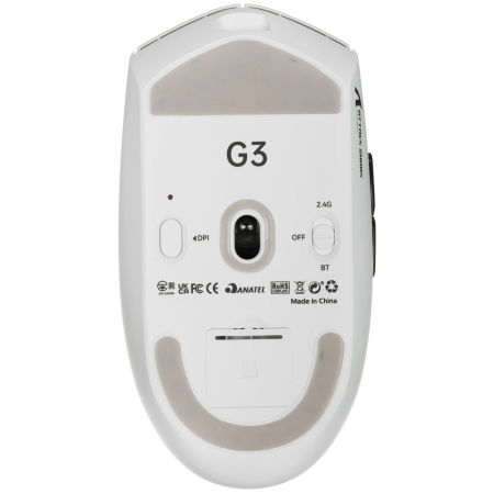 Мышь беспроводная + проводная Attack Shark G3 (G3 White) белый