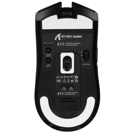 Мышь беспроводная + проводная Attack Shark X11 (X11 Black) черный