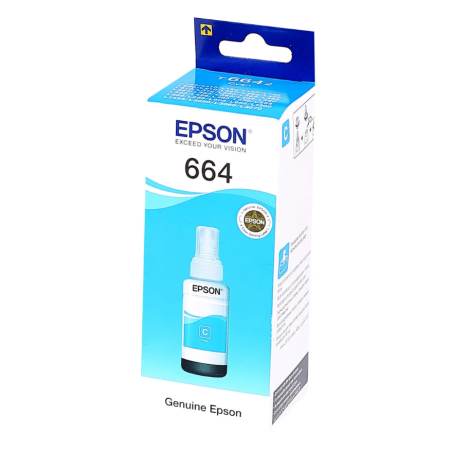 Чернила EPSON 664 (C13T66424A) голубой ОЕМ