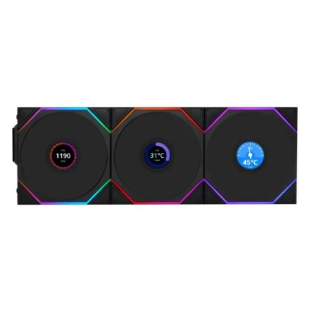 Вентилятор Lian Li UNI FAN TL120 LCD Wireless (G99.12TLLCD1W3B.00) черный