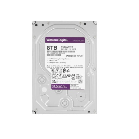 8 ТБ Жесткий диск Western Digital Purple (WD8002PURP) серебристый