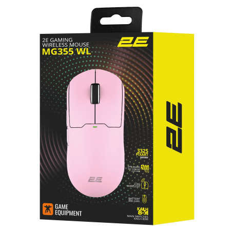 Мышь беспроводная + проводная 2E Gaming MG355 (2E-MG355UPK-WL) розовый