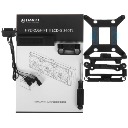Система водяного охлаждения LIAN LI HYDROSHIFT II LCD-S 360TL (G89.GHS2LCDS36TB.00) черный