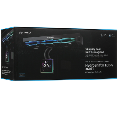 Система водяного охлаждения LIAN LI HYDROSHIFT II LCD-S 360TL (G89.GHS2LCDS36TB.00) черный