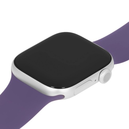 Смарт-часы Apple Watch Series 11 GPS (MEU64RK/A) серебристый/фиолетовый 42mm (S/M)