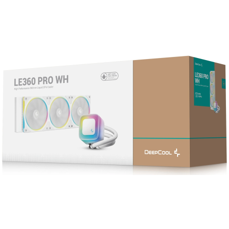 Система водяного охлаждения DEEPCOOL LE360 PRO WH (R-LE360PRO-WHAMMC-G-1) белый