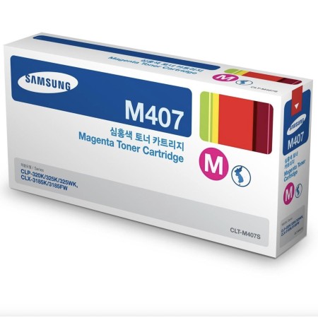 Картридж лазерный Samsung CLT-M407S пурпурный (с чипом)