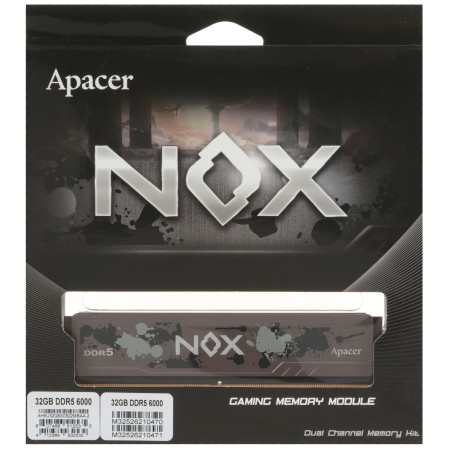 Оперативная память Apacer NOX (AH5U32G60C622MBAA-2) 32 ГБ черный