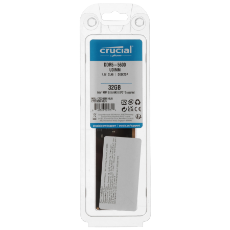 Оперативная память Crucial CT32G56C46U5 32 ГБ черный