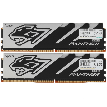 Оперативная память Apacer Panther (AH5U32G52C5227BAA-2) 32 ГБ черный