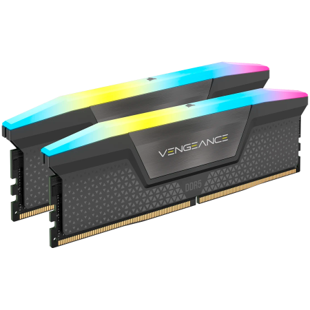 Оперативная память Corsair VENGEANCE RGB (CMH32GX5M2B6400Z32) 32 ГБ серый