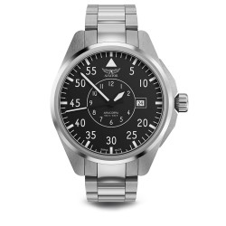 Чаcы наручные AVIATOR AIRACOBRA 43 HERITAGE (V.3.39.0.340.5) серебристый