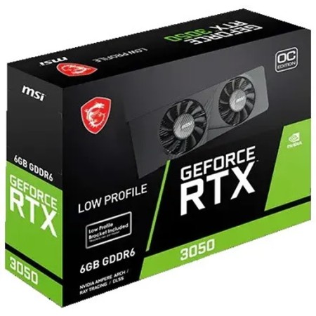 Видеокарта MSI Geforce RTX 3050 LP E OC (RTX 3050 LP E 6G OC) 6 Гб черный