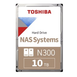 10 ТБ Жесткий диск Toshiba N300 (MN10ADA10TS) серебристый