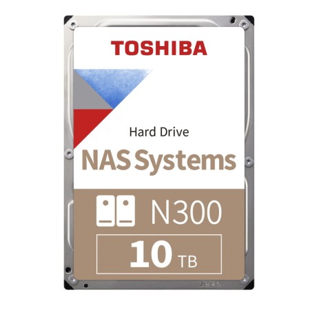 10 ТБ Жесткий диск Toshiba N300 (MN10ADA10TS) серебристый