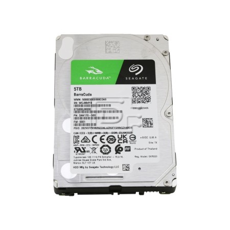 5 ТБ Жесткий диск Seagate BarraCuda (ST5000LM000) серебристый