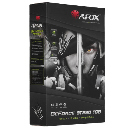 Видеокарта AFOX GeForce GT 220 (AF220-1024D3L2) 1 Гб черный