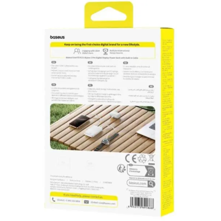 Портативный аккумулятор Baseus EnerFill FC51 Bipow2 Pro Digital Display PPBD2P-1022 (E0027601) белый