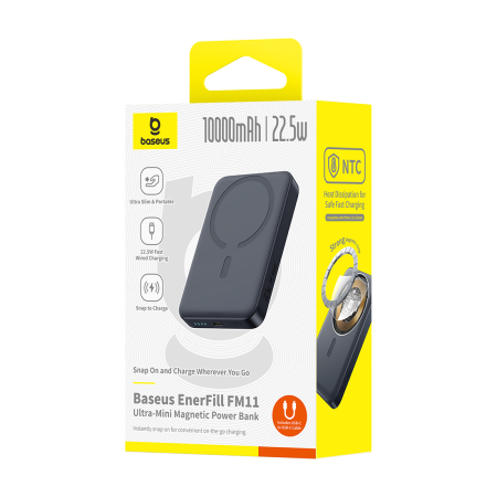 Портативный аккумулятор Baseus EnerFill FM11 Ultra-Mini PPFM11-1022 (P1008210E123-00) черный