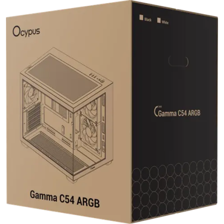 Корпус Ocypus Gamma C54 ARGB (Gamma-C54-WHD300XX-GL) белый