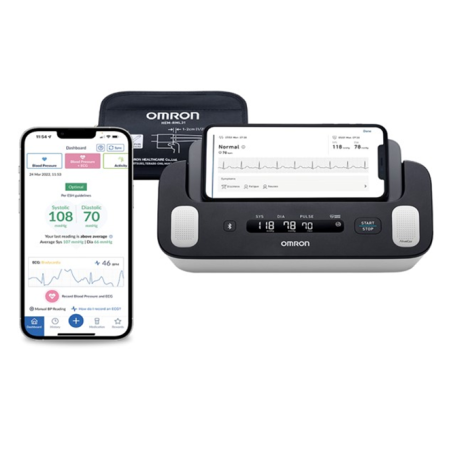 Тонометр Omron COMPLETE HEM-7530T-E3 (HEM-7530T-E3) черный