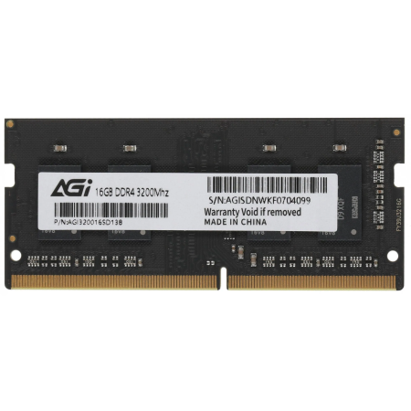 Оперативная память AGI AGI320016SD138-ST OEM 16 ГБ черный