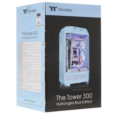 Корпус Thermaltake The Tower 300 Hydrangea Blue (CA-1Y4-00SFWN-00) голубой