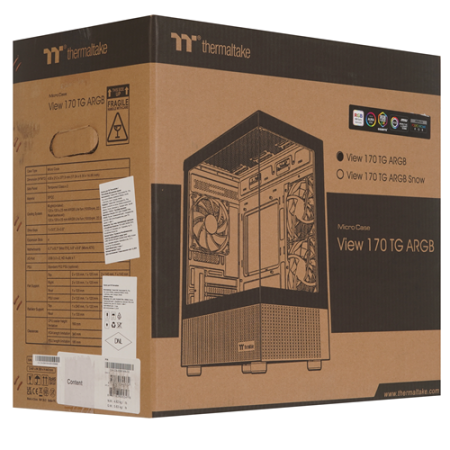 Корпус Thermaltake View 170 TG ARGB (CA-1Z4-00M1WN-00) черный