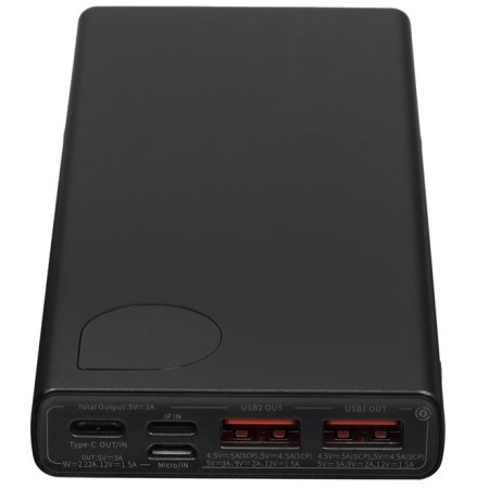 Портативный аккумулятор Baseus Adaman Metal Digital Display (PPAD070001) черный