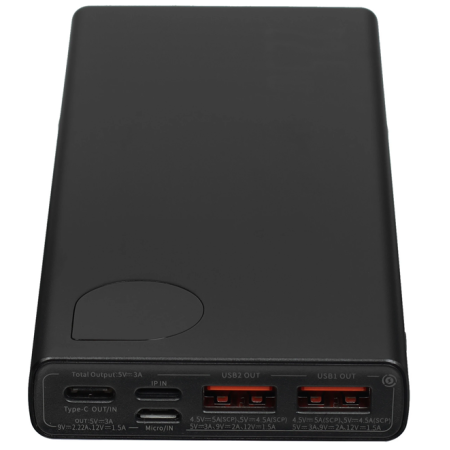 Портативный аккумулятор Baseus Adaman Metal Digital Display (PPAD070001) черный