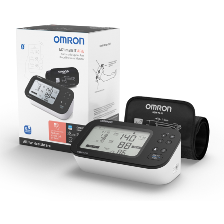 Тонометр Omron M7 Intelli IT HEM-7380T1-EBK (HEM-7380T1-EBK) белый